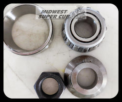 New Cup & Cone bearing with spacer & machined  nut